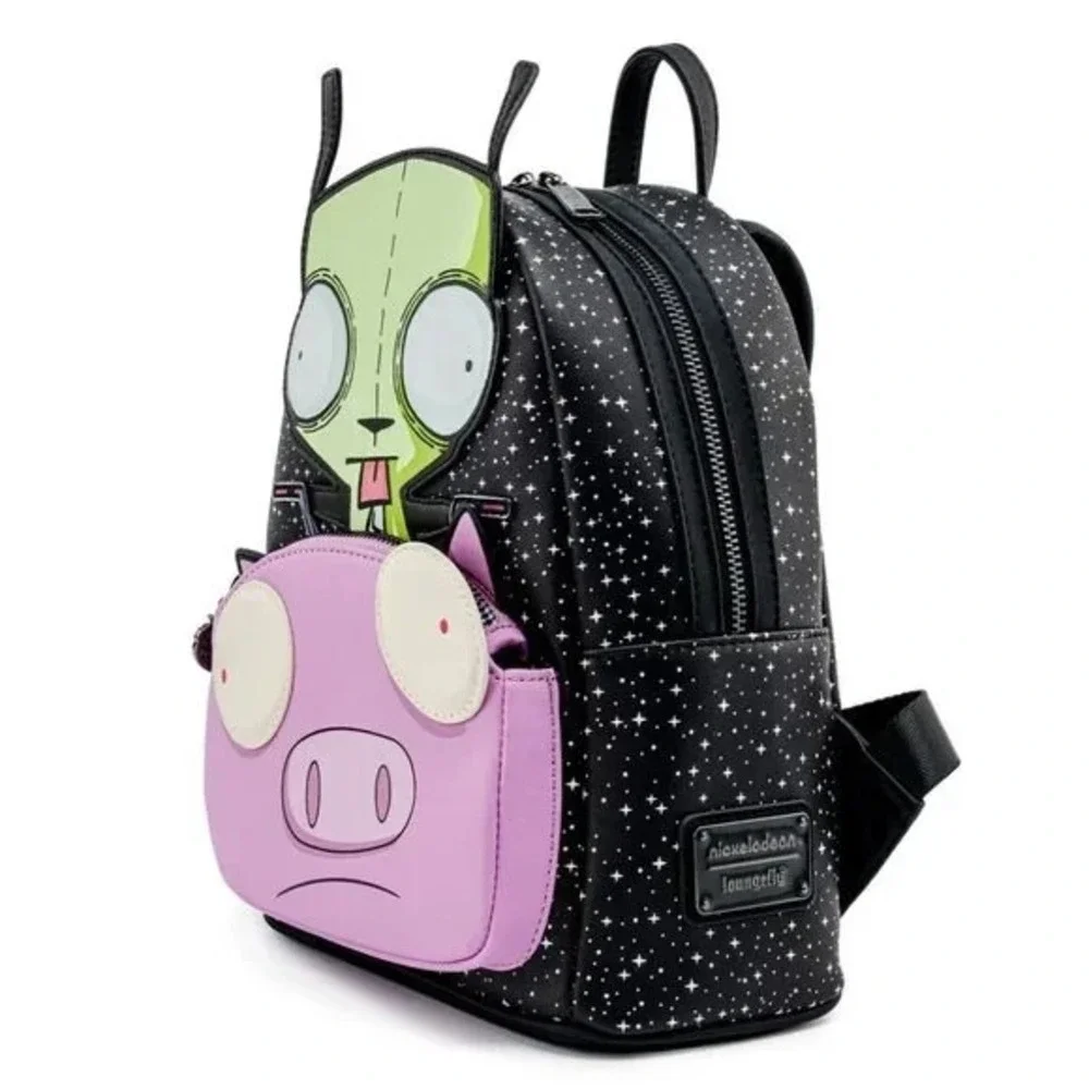 Loungefly‎ Nickelodeon Invader Zim Gir and Pig Mini Backpack